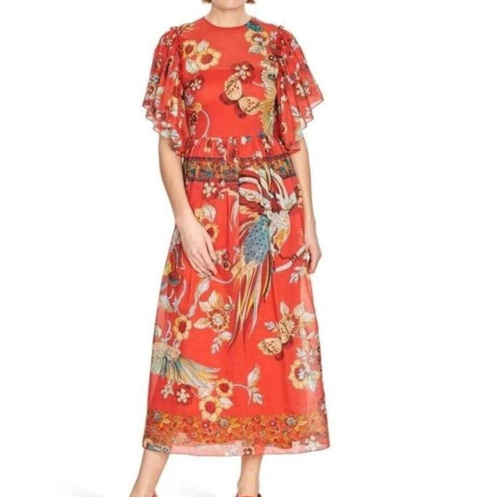 RED Valentino Bird of Pardise Dress